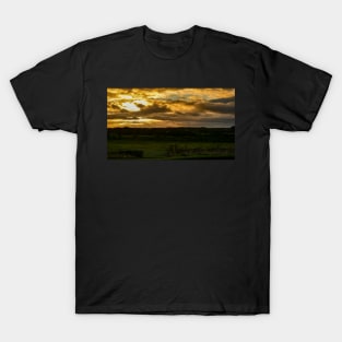 Seaton Sluice Field Sunset T-Shirt